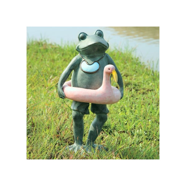 SPI Home 33470 Beach Buddy Frog Sculpture