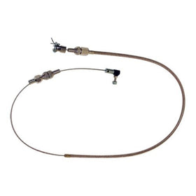 24" STAINLESS BRAIDED THROTTLE CABLE KIT - UNIVERSAL