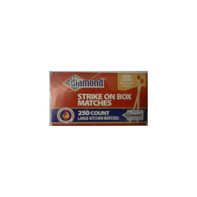 Diamond Strike on Box Matches - Large Kitchen Matches - 250 Count