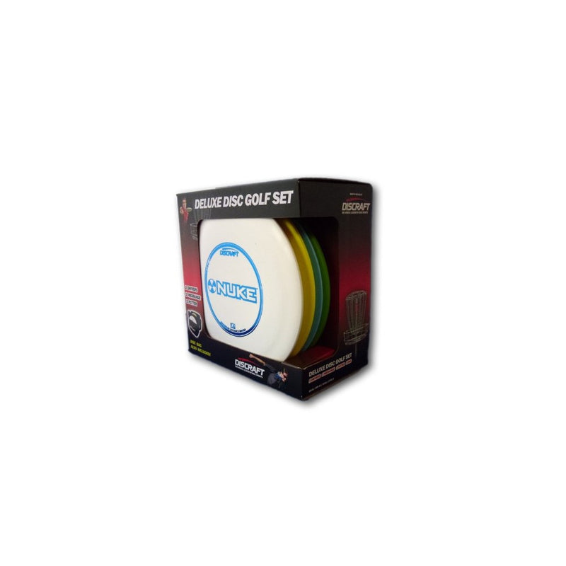Discraft Deluxe Disc Golf Set (4 Disc and Bag)Models and plastic blends may vary