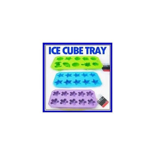 Chef Craft Ice Cube Tray, Assorted Shapes (Pack of 3)