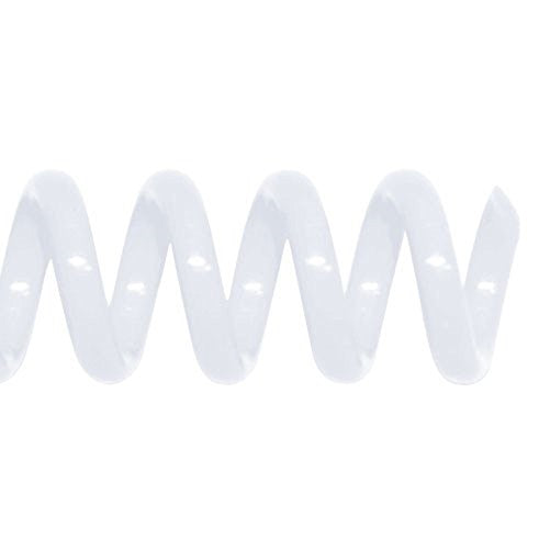 6mm (1/4") White Coil Bindings (Qty 100)