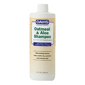 Davis Oatmeal and Aloe Dog and Cat Shampoo, 12-Ounce