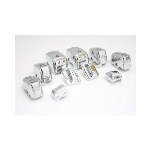 BKRider Chrome Switch Covers with Radio and Cruise for Harley-Davidson