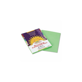 SunWorks Construction Paper, 58 lbs, 9 x 12, Light Green, 50 Sheets/Pack