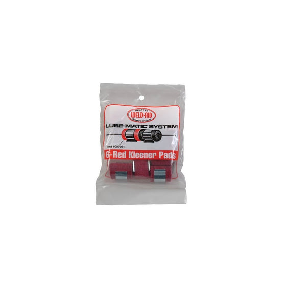 Weld-Aid Lube-Matic Wire Kleener Pad, Red (Pack of 6)