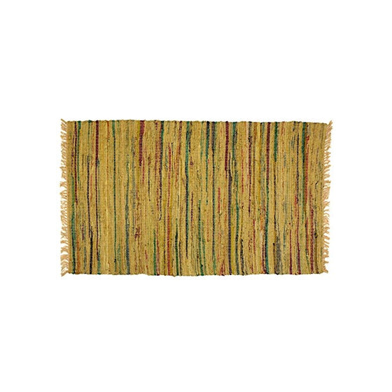 30 x 50 Rag Area Rugs in Mustard Color