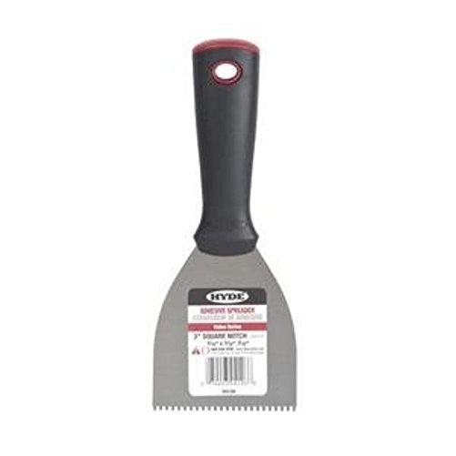 04126 3" Value Series 1/16"X3/32"X1/16" Square Notch Adhesive Spreader (19126)