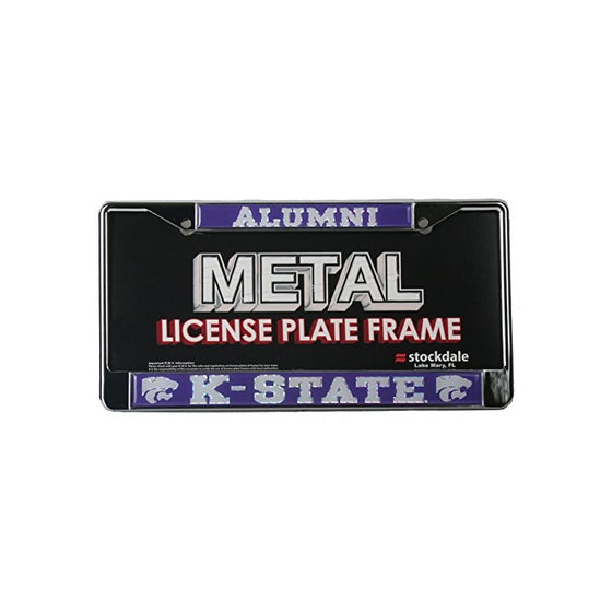 Kansas State Wildcats Alumni Metal License Plate Frame W/domed Insert