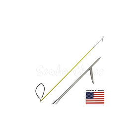Scuba Choice 6' One Piece Spearfishing Fiber Glass Pole Spear with 1 Prong Single Barb Tip