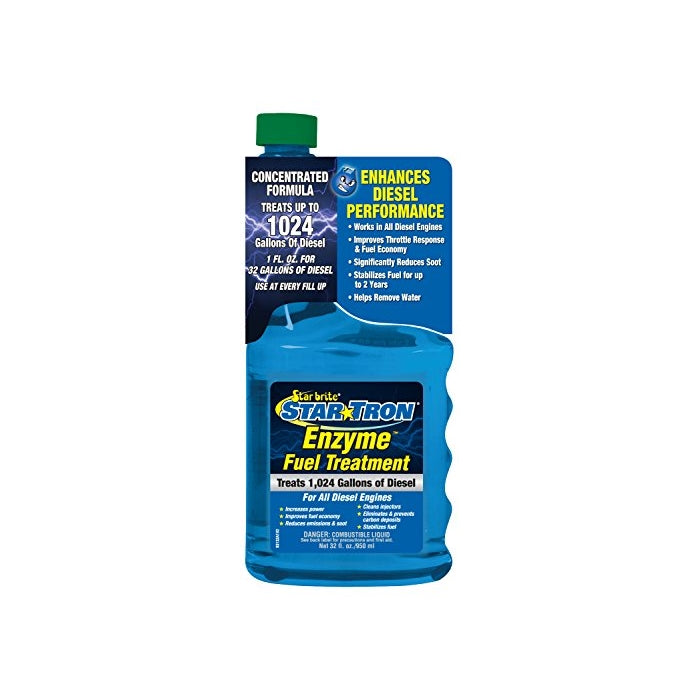 Star Tron Enzyme Fuel Treatment - Super Concentrated Diesel Formula 32 oz - Treats 1,024 Gallons
