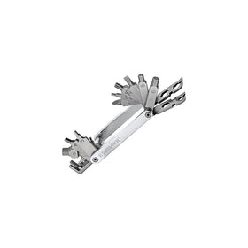 SwissTech ST35060 Polished SS 20-in-1 Bicycle Multitool Kit for Bike Repair, Sports, Camping, Outdoors