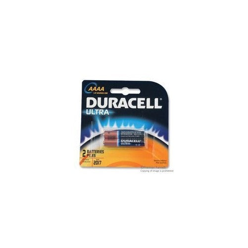 DURACELL MX2500B2PK Non-rechargeable Battery, Alkaline, 1.5 V, AAAA, Raised Positive and Flat Negative (5 pieces)