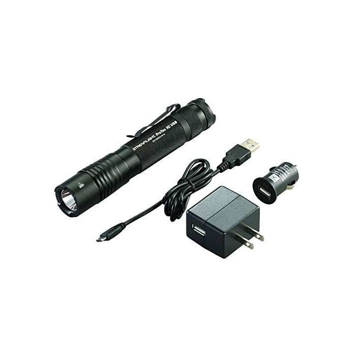 Streamlight 88054 ProTac HL USB 850 Lumen Professional Tactical Flashlight with High/Low/Strobe with USB Charger