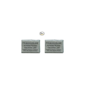 2 X PRISMACOLOR DESIGN Eraser, 1224 Kneaded Rubber Eraser Large, Grey (70531)