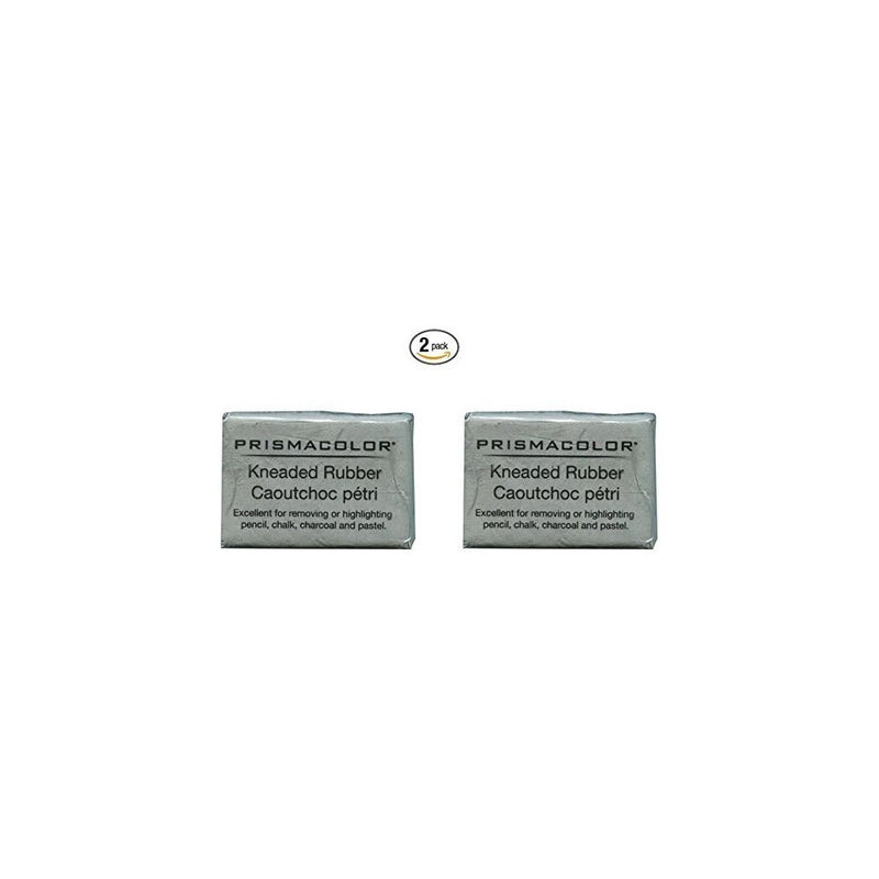2 X PRISMACOLOR DESIGN Eraser, 1224 Kneaded Rubber Eraser Large, Grey (70531)