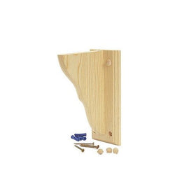 Waddell Shelf Bracket 6" D X 9" H X 1-1/4" 8" Unfinished Solid Pine 1-1/4"