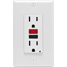 15a White Soft Gfci Outlet