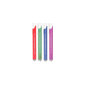 Xeno Knock Retractable Click Eraser, Assorted Colors (4-Pack)