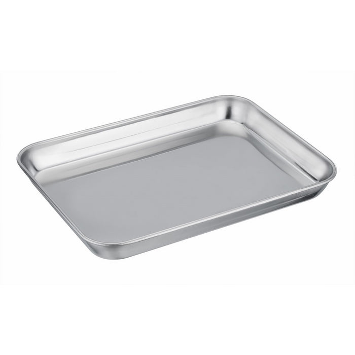 TeamFar Pure Stainless Steel Toaster Oven Pan Tray Ovenware, 7''x9''x1'', Heavy Duty & Healthy, Mirror Finish & Easy clean, Deep Edge, Dishwasher Safe (18/0 Steel)
