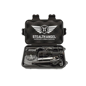 Stealth Angel Compact 8-in-1 Survival Kit, Multi-Purpose EDC Outdoor Emergency Tools and Evereyday Carry Gear, Official Stealth Angel Survival Kit