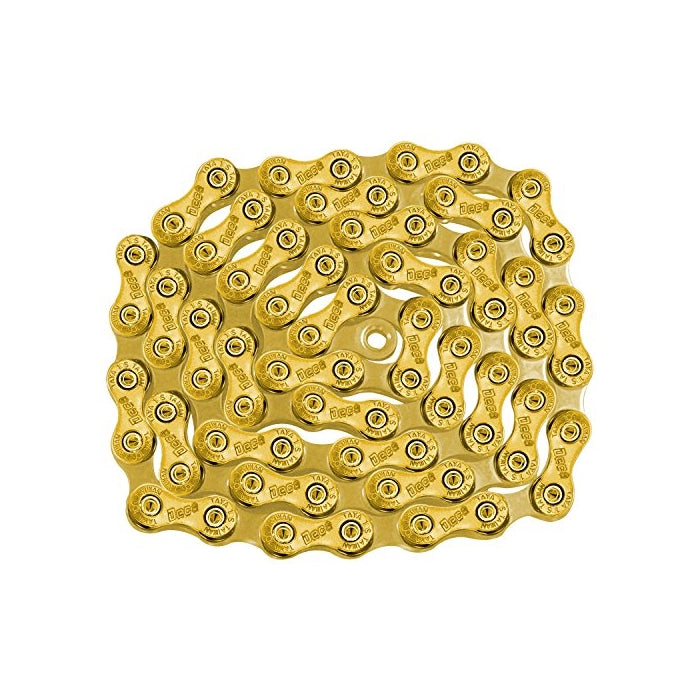 TAYA 10 Speed Gold Bicycle Chain DECA-101- Ti Gold Color Chain 116L, MTB Road Bike Racing SRAM Shimano Campagnolo System Compatible