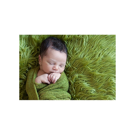 Sunmig Newborn Baby Stretch Wrap Photo Props Wrap-Baby Photography Props (Grass green)