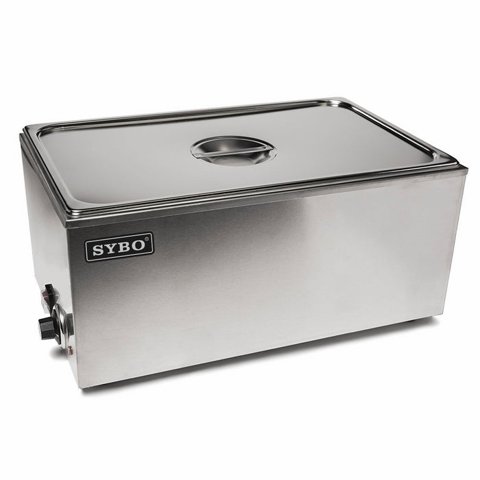 SYBO ZCK165A-1 Commercial Grade Stainless Steel Bain Marie Buffet Food Warmer Steam Table for Catering and Restaurants, (1 Section)