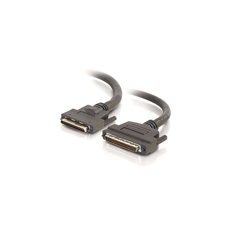 C2G/Cables to Go 20710 LVD/SE VHDCI .8mm 68-Pin Male to SCSI-3 MD68 Male Thumbscrew Cable (6 Feet)