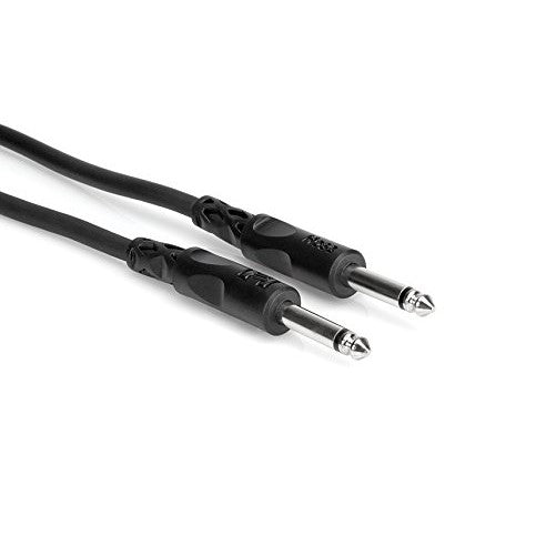 Hosa CPP-105 1/4 inch TS to 1/4 inch TS Unbalanced Interconnect Cable, 5 feet