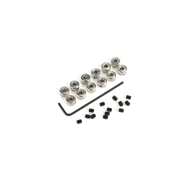 Du-Bro 596 3/32" Plated Brass Dura-Collar Bulk (12-Pack)