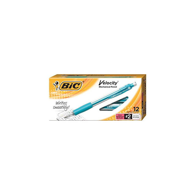 BIC Velocity Original Mechanical Pencil, Thick Point (0.9mm), 12-Count
