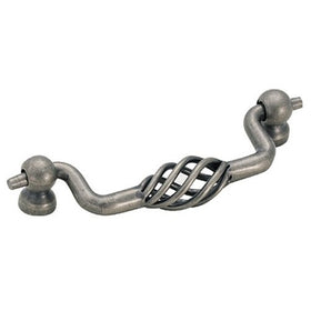 Amerock BP19323-WN Divinity Spiral 3-Inch Pull, Satin Nickel