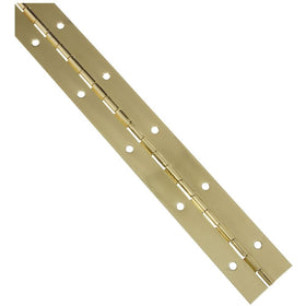 National Hardware N265-363 V570 Continuous Hinge in Brass