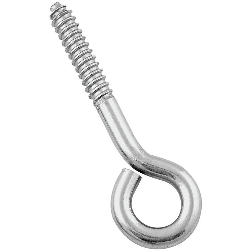 National Hardware N220-806 2151BC Lag Screw Eye in Stainless Steel, 3/8" x 4-1/2"