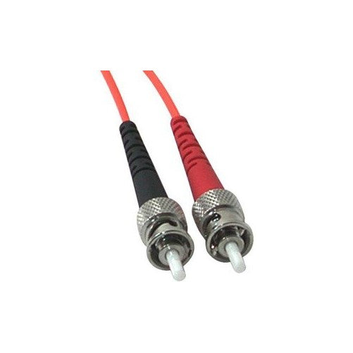 C2G/Cables to Go 33169 LC-ST 62.5/125 OM1 Duplex Multimode PVC Fiber Optic Cable (15 Meters, Orange)