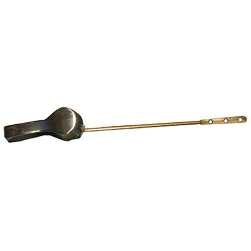 LASCO 04-1771 Economy Antique Brass Handle Alloy Arm with Plastic Spud and Nut Toilet Flush Lever
