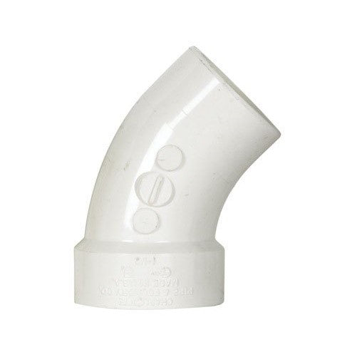ELBOW 45 PVC DWV STR1.5" by CHARLOTTE MfrPartNo PVC003230800HA