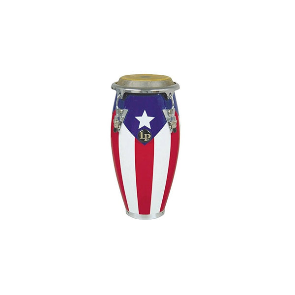 LPM198-PR LPMC Mini Tunable Puerto Rican Flag Wood Conga