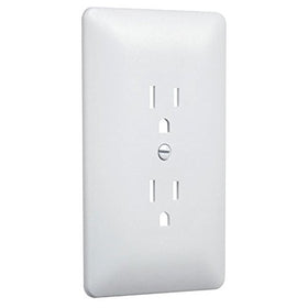 Taymac 2000W Paintable Outlet Cover Wall Plate Frame, White