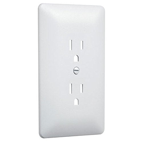 Taymac 2000W Paintable Outlet Cover Wall Plate Frame, White