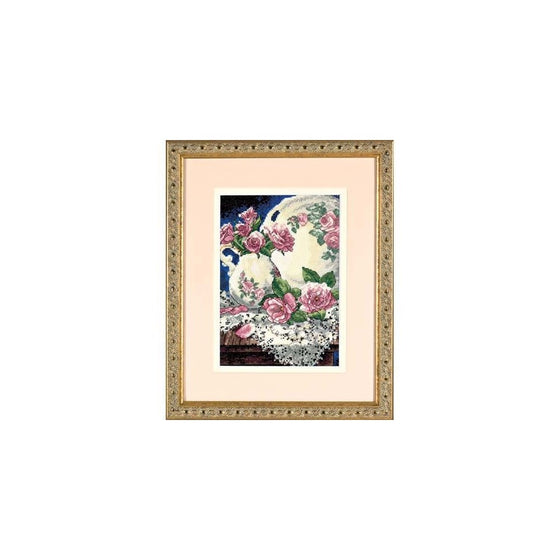 Dimensions Needlecrafts Gold Petite Counted Cross Stitch, Lace And Roses
