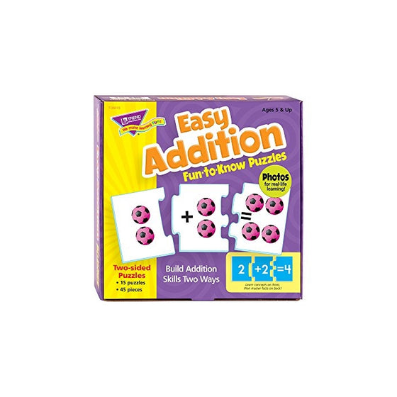 Trend Enterprises Easy Addition Fun-to-Know Puzzle