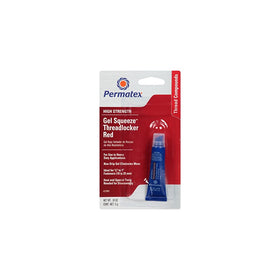 Permatex 27005 High Strength Threadlocker Red Gel Squeeze, 5 g