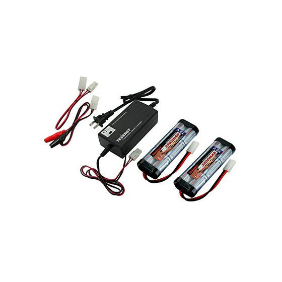 Combo: Universal Smart Charger: 6v - 12v #01025 (Version 2) 2 pcs Tenergy 7.2V NiMH 3800mAh Battery Packs