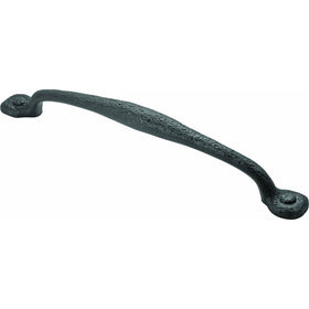 Hickory Hardware P3005-BI 12-Inch Refined Rustic Appliance Pull, Black Iron