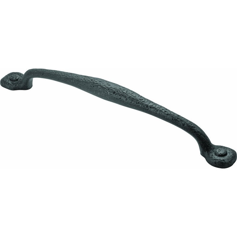 Hickory Hardware P3005-BI 12-Inch Refined Rustic Appliance Pull, Black Iron