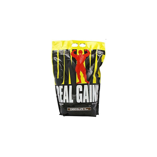 Real Gains Weight Gainer with Complex Carbs and Whey-Micellar Casein Protein Matrix Chocolate 10.6 #