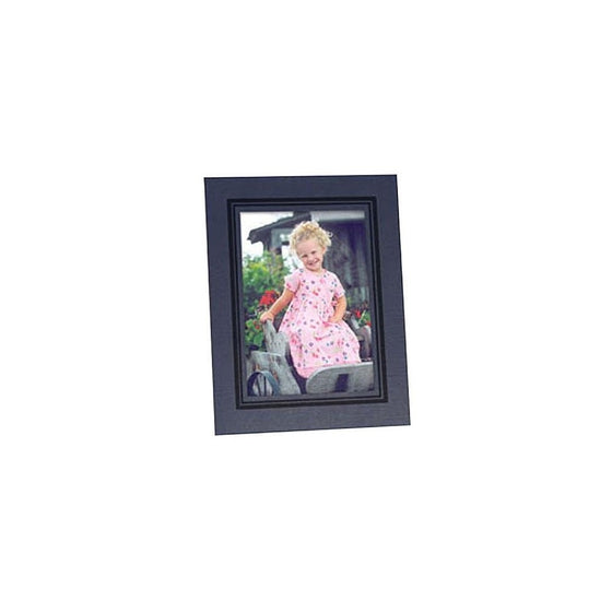 Collectors Gallery Classic Easel Cardboard Frame for a 5x7" Photograph, with Black Foil Window Borer (25 Pack)