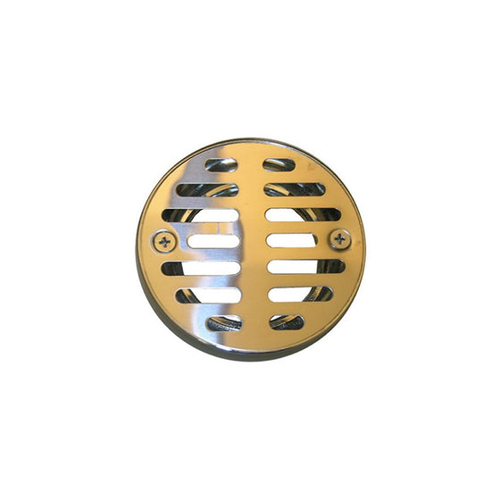 LASCO 03-1243 3-1/4-Inch with 2 Screws Shower Drain Grate, Chrome Plated